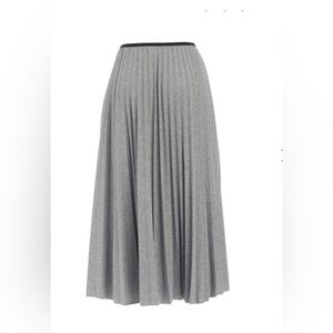Moncler Gonna Pleated Midi Pleated Gray Skirt size XS
